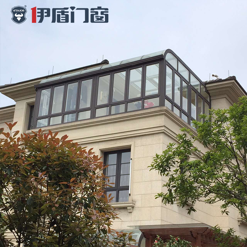 別墅陽光房-露臺(tái)陽光房-伊盾陽光房廠家-極簡輕奢